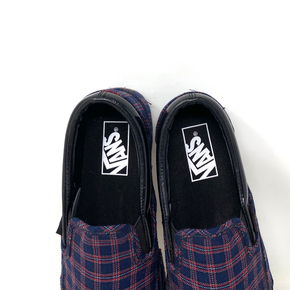 VANS Classic Slip Plaid Black Red Women Low Top Canvas Sneakers Size VN0A3JEZ458 - Picture 10 of 11